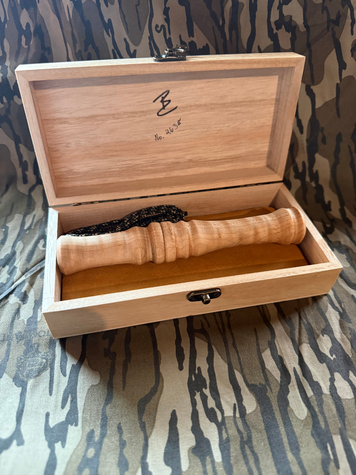 Natural Curly Maple Deer Grunt Call